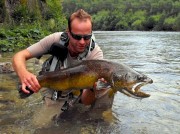 Lustrik and monster Marble trout Slovenia