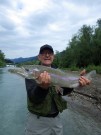 Paolo and trophy rainbow trout