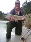Niki and Rainbow trout April