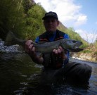 Yury and Marble trout Slovenia