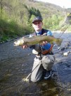 Yury and Marble trout in Slovenia