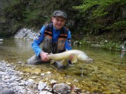Yury and monster Marble trout May