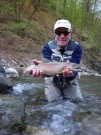 David and Rainbow trout April