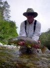 Ron and trophy Marble trout July Slovenia