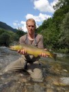Rob and Marble trout July Slovenia
