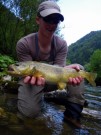 Rob and I Marble trout July