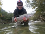 Todd and rainbow trout Oct.