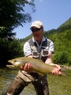 Andy and trophy Brown trout, July