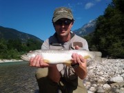 Ben and Marble trout, July