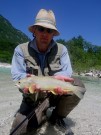 Collin and Marble trout, Soca, June