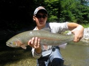 Guy and rainbow, July