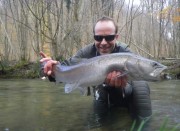 Lustrik and Huchen on the fly, Slovenia