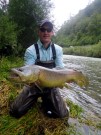 Marcus and monster almost 40 inch Marble trout, September