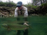 Peter and great river rainbow, September