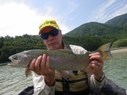 SA team and lake Rainbow trout, July