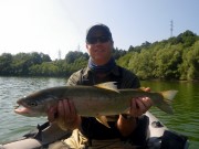 SA team and big lake Rainbow, July