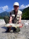 Andres and Soca Marble trout, July