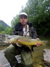 Andres and his second marble trout, july 2014