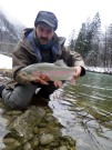 Dmitry rainbow when fishing for Huchen Jan.