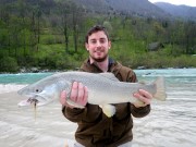 Edward and Marble trout,  April 2014