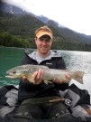 Louis and lake Brown trout, August