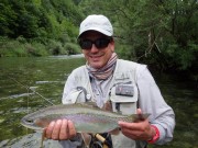 Manu and rainbow trout, May