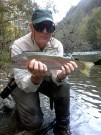 Peter and rainbow trout, October