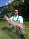 Rob and monster Rainbow trout, July