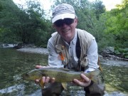 Stephen and marble trout