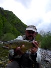 Bostjan and marble trout, April
