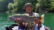 Christopher and monster ainbow trout, June