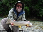 David and Marble trout, June, Slovenia