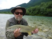 David and Marble trout, June, Slovenia 2015