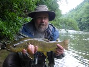 David and Marble trout, June in Slovenia