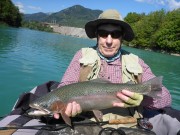 Drew and another big lake Rainbow t. October