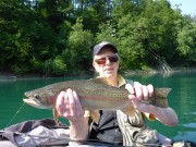 Ken and rainbow trout, june