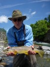 Lewis and great Brown trout, May