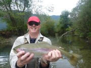 Phil and small stream Rainbow, October