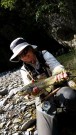 Anne and Brown trout, September