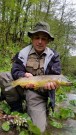 Matjaz and another marble trout, April