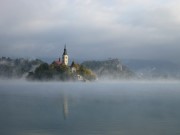 Bled in mist