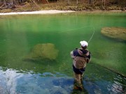Moment in fishing Slovenia