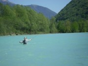 Blue Soca river of Slovenia