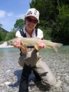 Vicky and Marble trout June