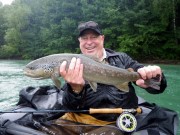 Mark and Co. great lake Brown trout Slovenia July