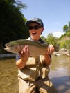 Guy and  Rainbow trout July