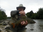 Rob and trophy September Grayling