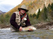 Rob and one of his big rainbow trouts