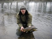 Lustrik and brown trout Sava