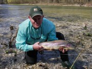 Jean and trophy Rainbow trout